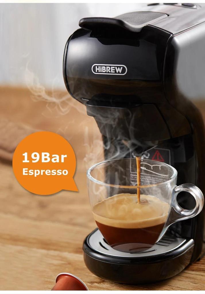 HiBREW H1A 220V Multifunctional Coffee Machine Espresso Cold and Hot Extraction Compatible Multi-capsule Small