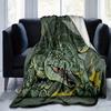 1pc Fiery T-Rex Blanket  Soft Throw for Home Decor, Gift Idea, Suitable for All Seasons, Living Room, Travel, Camping, Car Blankets