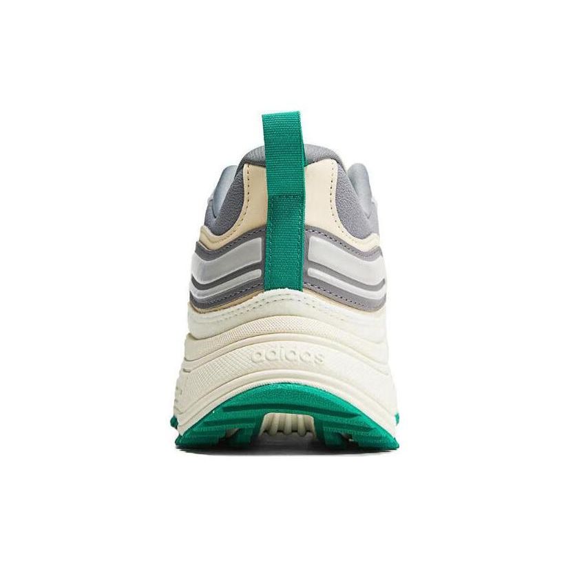 adidas Нео Фэнтези Флоу Тканые Классические Нескользящие Прочные Легкие Повседневные Кроссовки с Низким Верхом Унисекс Повседневная Обувь Серо-Зеленый HQ4606