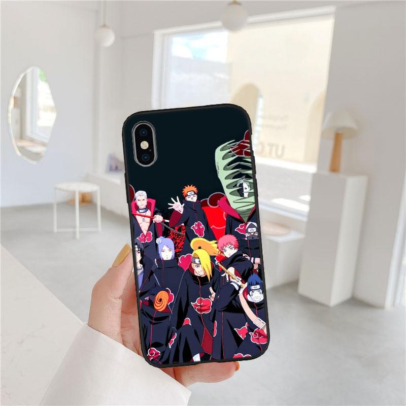PP5 Аниме Наруто Акацуки Мягкий чехол для телефона для Redmi Note 10 11 12 Pro Max 10S 10C 10T 11A 11S 12S 12C