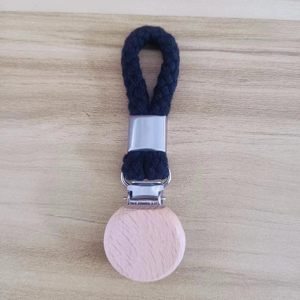 1/2 шт. Многофункциональный неперфорированный держатель для кухонных полотенец, плетеная веревка, круглое крепление из древесины бука, зажим для ванной комнаты