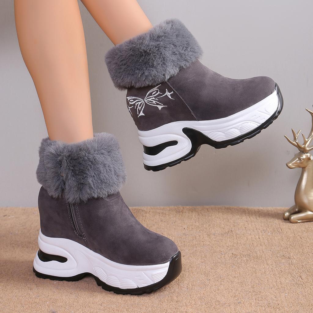 Women Boots 2024 Winter Boots For Women Waterproof Snow Boots Ankle Fur Botas Mujer Elegant Footwear Winter Shoes Women Botines