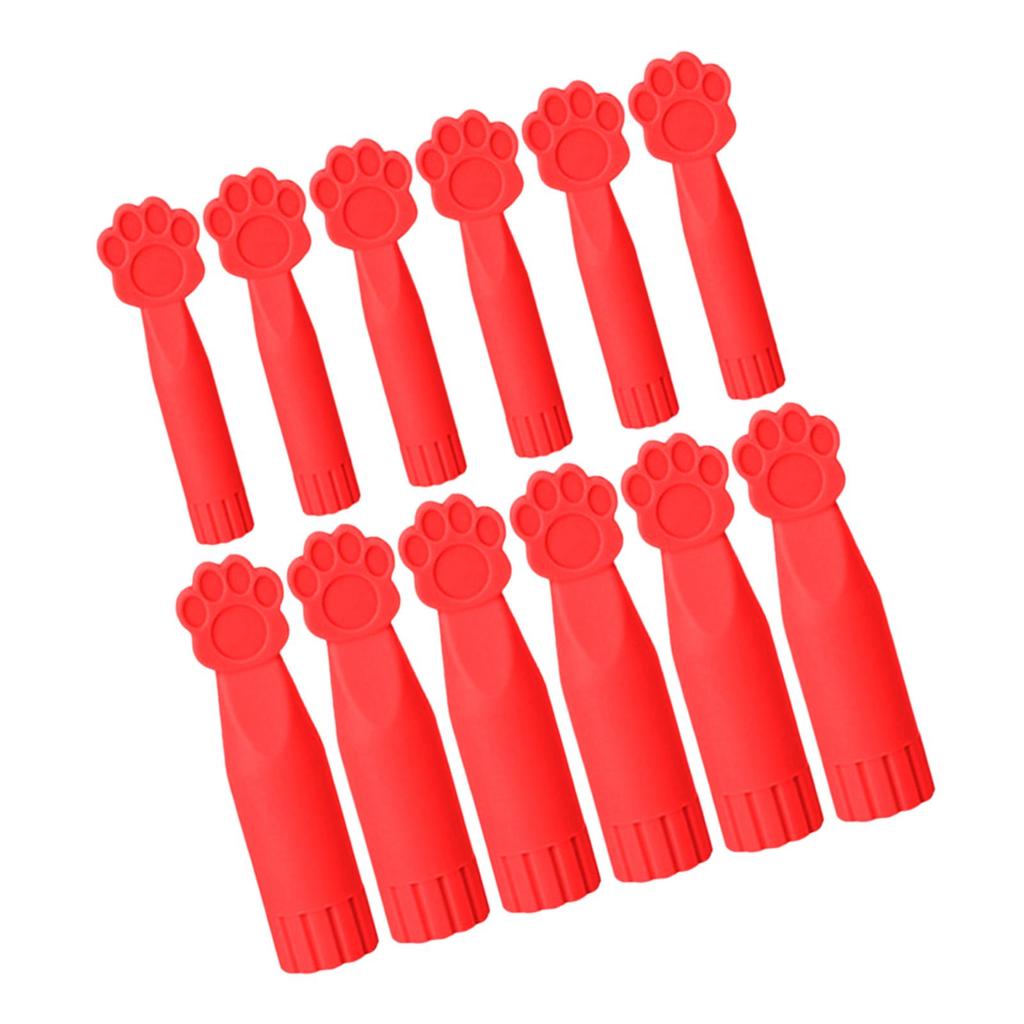 12 Pieces Knitting Stopper Pins End Hooks Knitting Needle Stopper for Sock Knitting Crocheting Beginners Hand Sewing Quilting