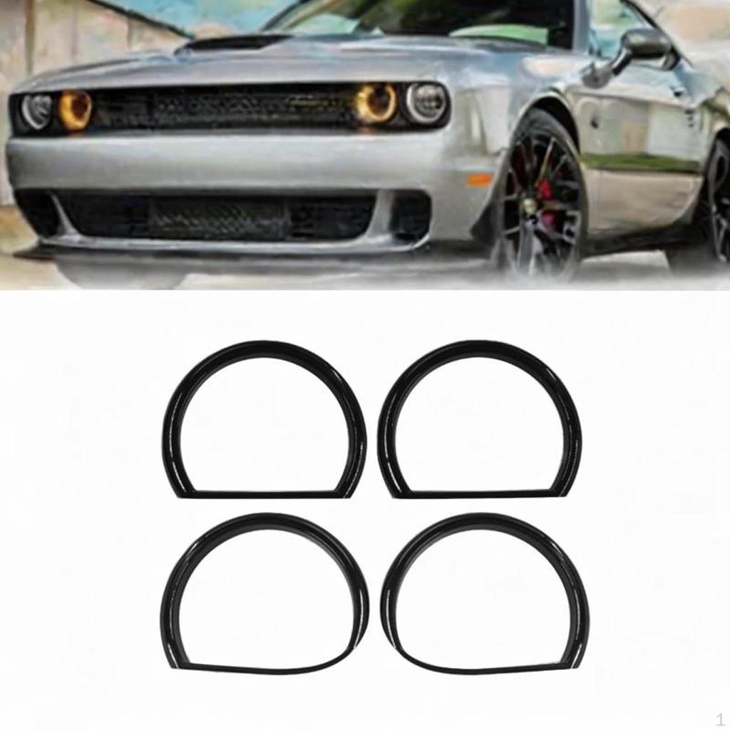 4 шт. Крышка абажура фары, обрамление для автомобильной фары, фара