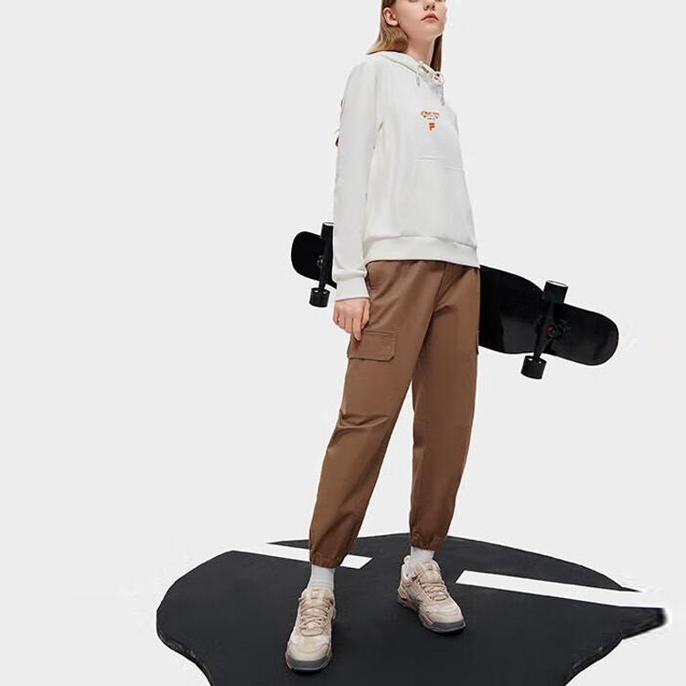 Fila Свитшот с капюшоном и принтом-буквой Женский свитшот Белый T11W311203F-WT