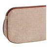 Hermes Echappee 19 Silver Buckle Cotton Toiletry Bag Unisex toiletry bag Brandy H103607M02