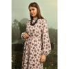Floral Patterned Muslin Dress Black