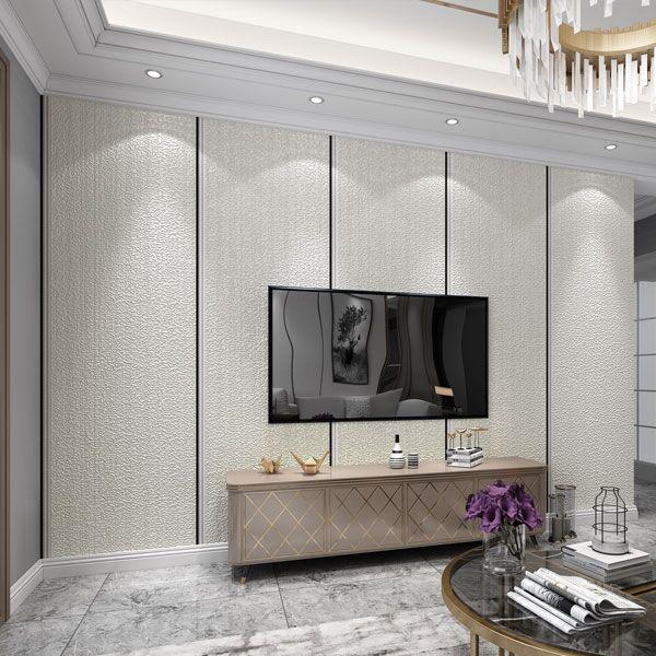 Обои Простые 3D Утолщенные Бархатные обои под оленью кожу Деревянная текстура Спальня Гостиная ТВ фон Стена Papel De Pared