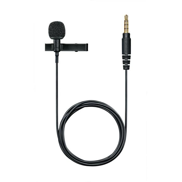 SHURE MVL: Condenser Lavalier Microphone MOTIV Series MVL-3.5MM black