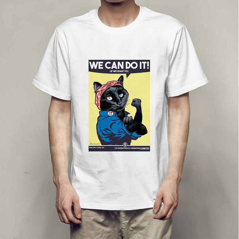 Летние футболки Bago Dog Rock Pug Rock из хлопка с принтом, свободные, с круглым вырезом и коротким рукавом, мужские
