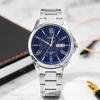 Casio Standard Series Business Casual Simple Waterproof Quartz Movement Stainless Steel Strap Watch Men watches Blue MTP-1384D-2A