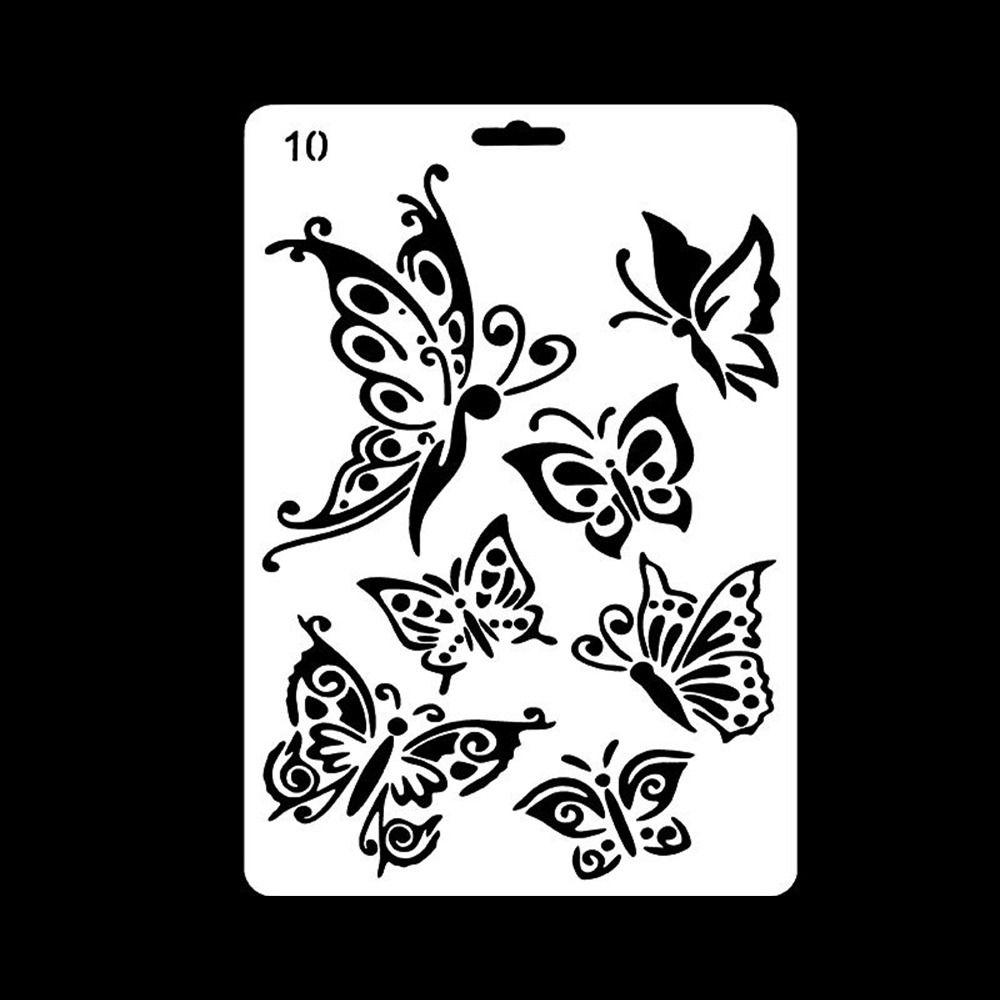 Reusable Face Paint Templates Hand Painting Tattoos Makeup Tools DIY Body Art Paint Stencils Party