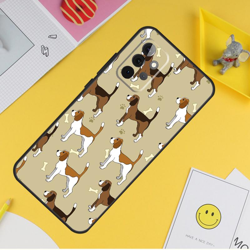Чехол для телефона с изображением щенка бигля для Samsung Galaxy A53 A33 A13 A12 A32 A52 A14 A34 A54 A15 A25 A35 A55 A71 A51