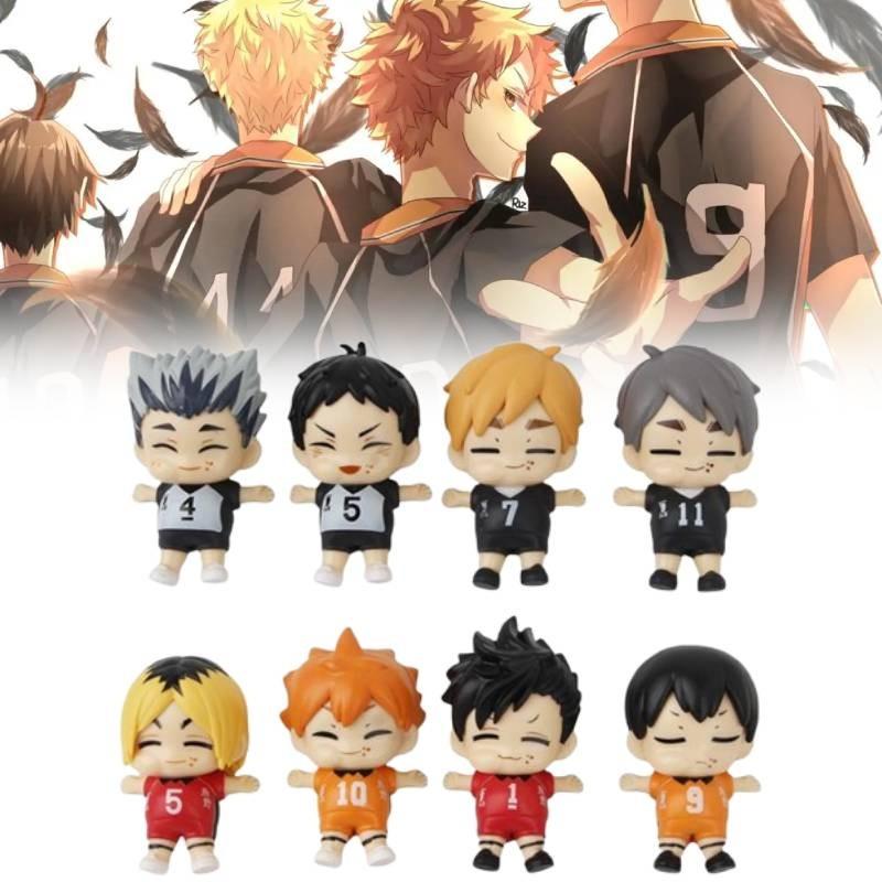 Q Версия Haikyuu Фигурка Модель Аниме Дисплеи Игрушка Мультяшная Кукла Подарок Детям
