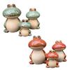 Frog Figurine Object Interior Ornament Decoration Pottery Object Miscellaneous Decoration Present Lucky Charm Feng Shui Entrance Ornament Family