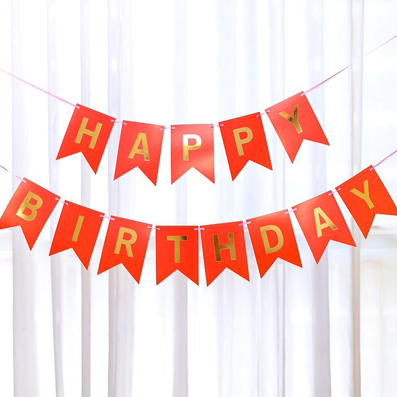 13 шт./упак. золотые блокирующие баннеры с днем рождения, набор флажков в виде рыбьего хвоста для самостоятельного изготовления детских инструментов для украшения дня рождения