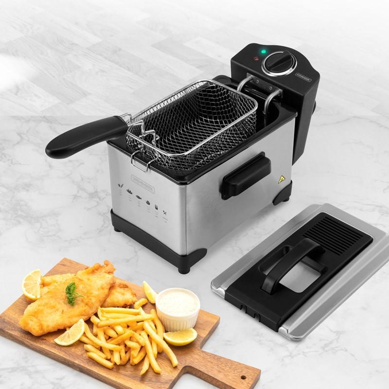 Фритюрница из нержавеющей стали объемом 3 л Semi Pro Fry Plus Kitchencook