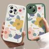 Girls Lovely Slim Cartoon Beautiful Flowers Leather Back Casing PU Leather Cover Phone Case for Samsung Xiaomi Poco Redmi