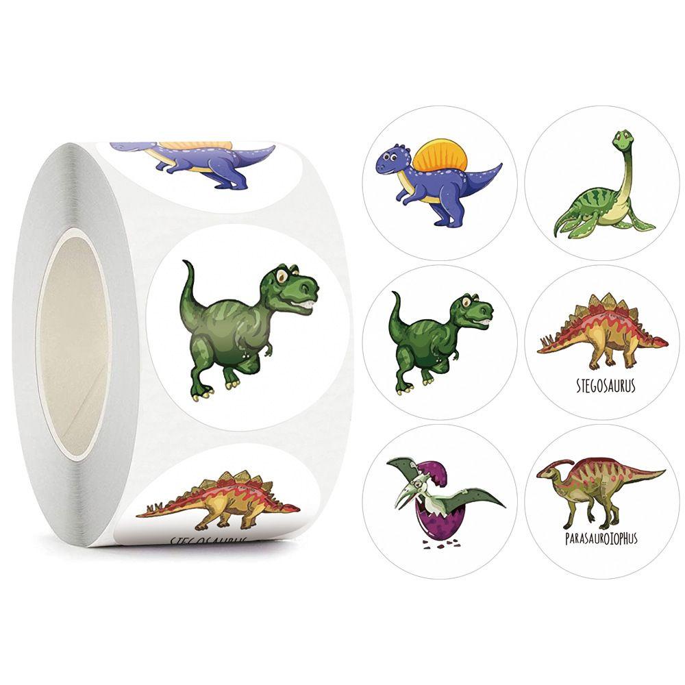 Self Adhesive Kids Teacher Reward Stickers Children's Cartoon Stickers Encourage Sticker Dinosaur