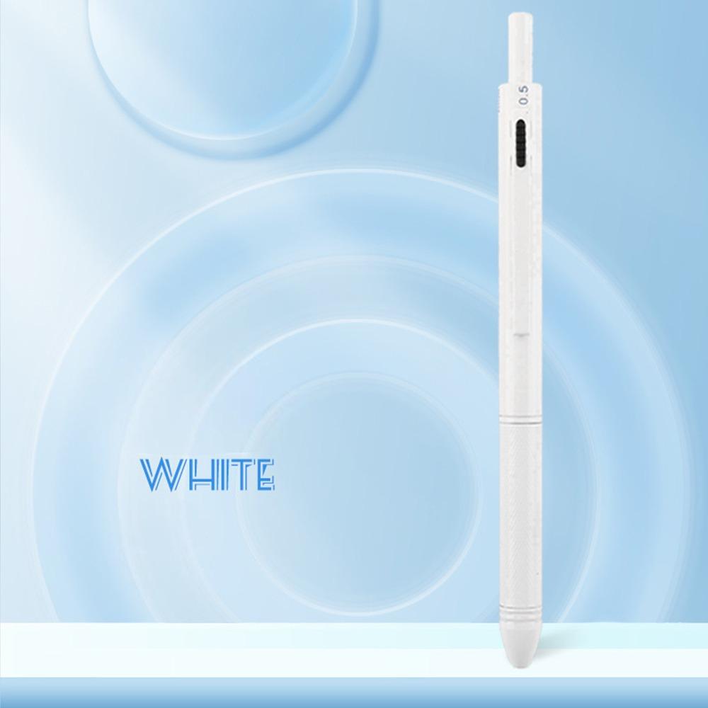Metal Multifunction Pen 4-in-1 0.5mm Mechanical Pencil Simple 3 Color Ballpoint Pen  School Office