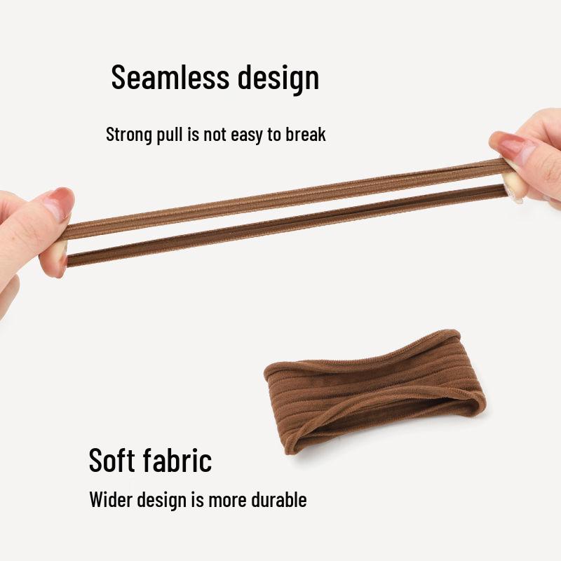 Прочная бесшовная женская резинка для волос с высокой эластичностью – Не повреждающая волосы резинка и кольцо для пучка