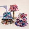 Spring Summer Floral Fisherman Cap With Sunshade And Ventilation For Casual Wear