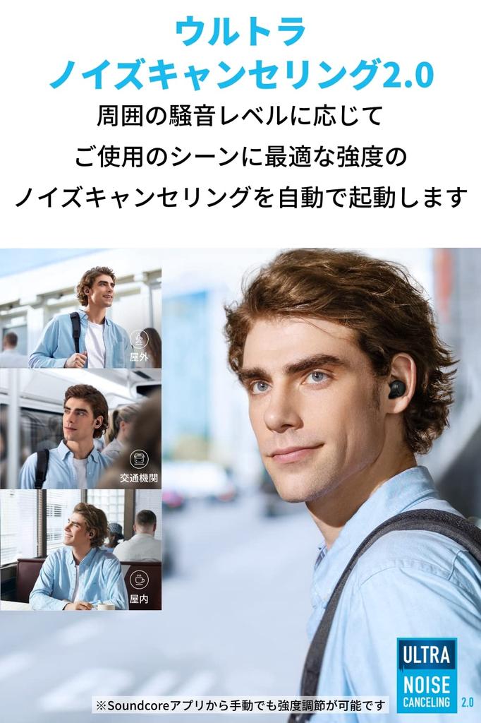 Anker Soundcore Space A40 беспроводные до 50 часов воспроизведения Компактные и легкие Ультрашумоподавление Совместимость с высоким разрешением LDAC Беспроводные