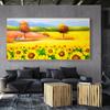 Abstract Sunflower Oil Painting Printed On Canvas Nordic Posters and Prints Wall Art Pictures Living Room Home Decor No Frame