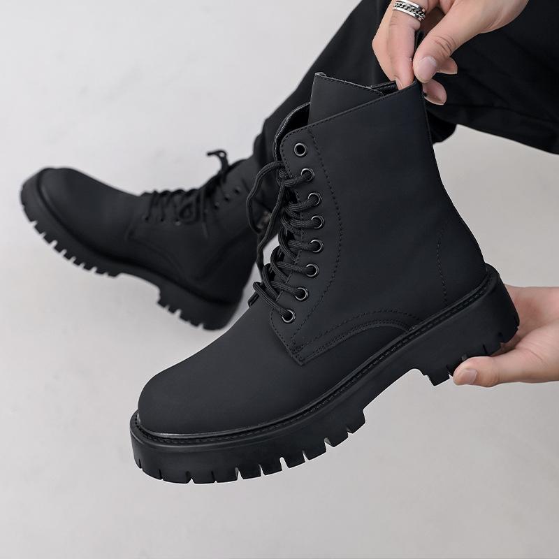 2025 Ботинки Мартин мужские длинные рабочие интернет-знаменитость хай-стрит мягкая кожа британские яппи мужские ботинки ботинки для пары 3301-D