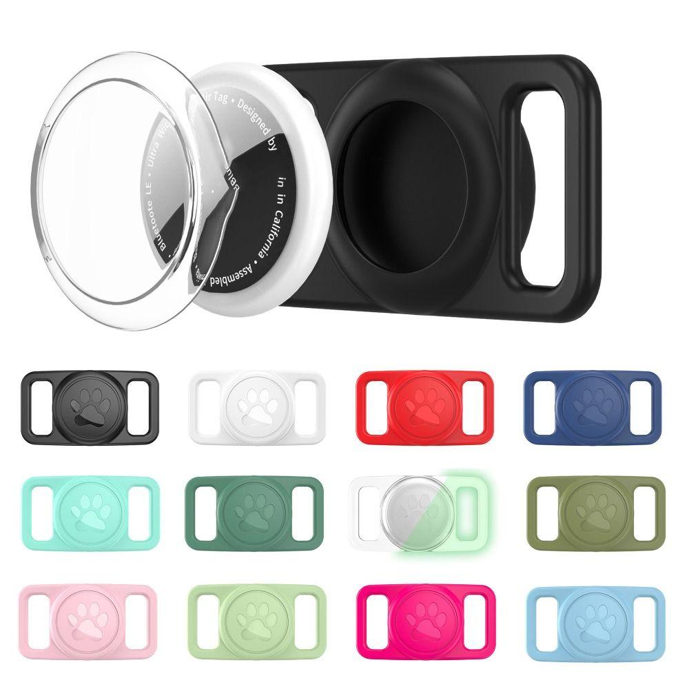 Silicone For Airtag Dog Collar Holder Case Waterproof Protective Sleeve Tracker Cover Pet