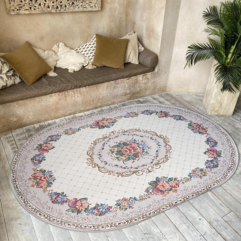 Богемные овальные коврики, украшение для комнаты, домашний декор, напольный коврик, большой ковер в гостиной, нескользящий коврик для гостиной