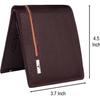 Мужской повседневный кошелек из натуральной кожи с RFID-меткой  (6 слотов для карт)