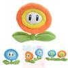 Mario Plush Toy With Realistic Orange Flames And Blue Ice Sunflowers 18cm