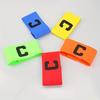 2Pcs Adjustable Soccer Captain Armband Bright Multicolor Design For Youth Football Matches Training
