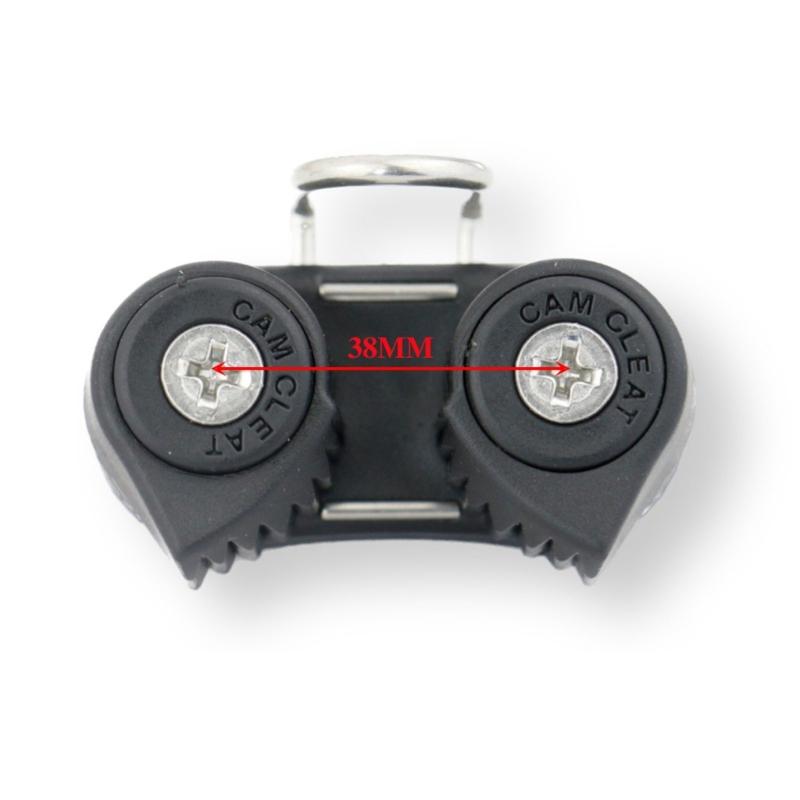 Automatic Rope Clamp Featuring Ball Bearing Lock & Double Nylon Guides Suitable for Secure Rope Holding on Marine Vessel