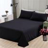 Spring Summer Autumn 1Pc 100% Polyester Flat Sheet Solid Color High Quality Bed Sheet Various Sizes Can Be Customized