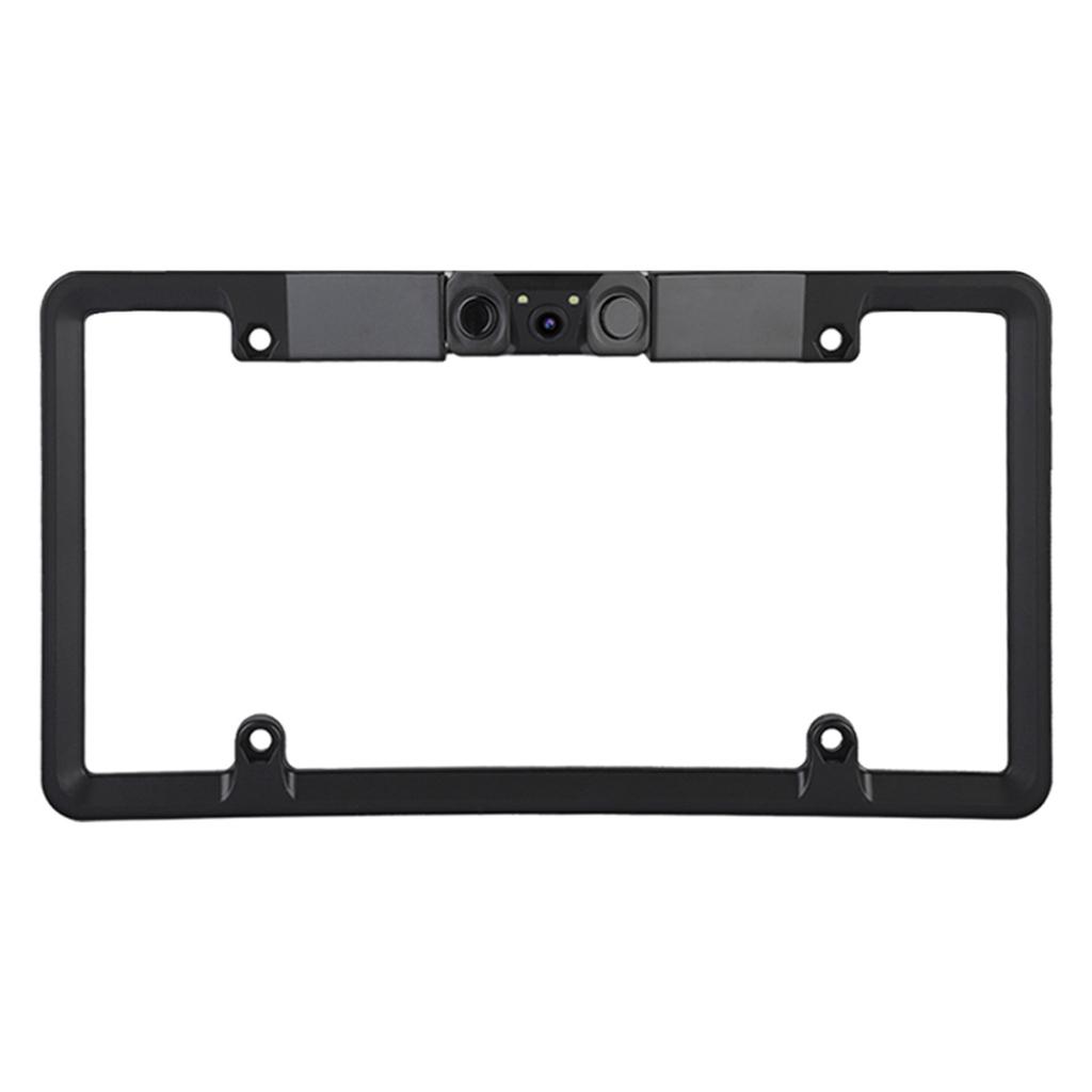 3 в 1 рамка номерного знака автомобиля датчик парковки радар заднего вида камера заднего вида 2 светодиода для автомобиля