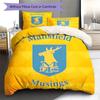 MansfieldFC Pattern Bedding Quilt Set Quilt Cover Pillowcase Home Decoration Birthday Gift (1 * duvet cover + 2 * pillowcase, without core)