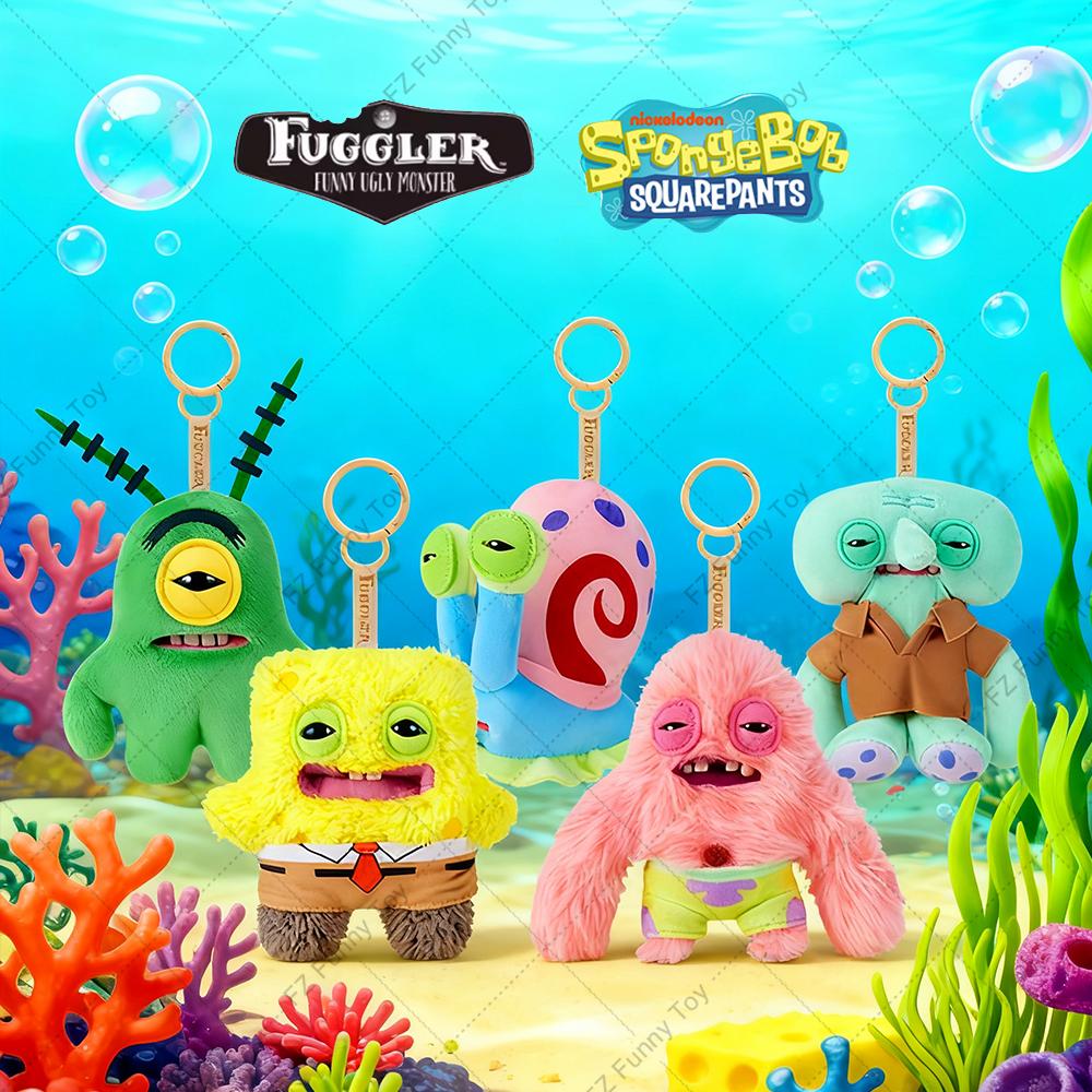 Fuggler Совместный бренд Губка Боб Квадратные Штаны Keyper Мягкая Игрушка Оригинал Гэри Сквидвард Щупальца Fugg Монстр Плюшевые Игрушки Кукла Подарок