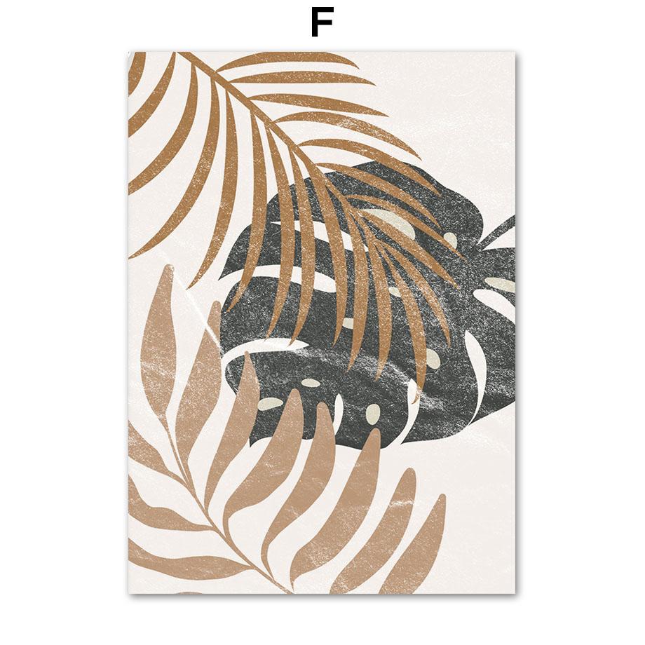 Солнечные листья Радуга Абстрактная геометрия Бохо Скандинавская настенная живопись Галерея постеров и принтов Настенная картина для декора гостиной