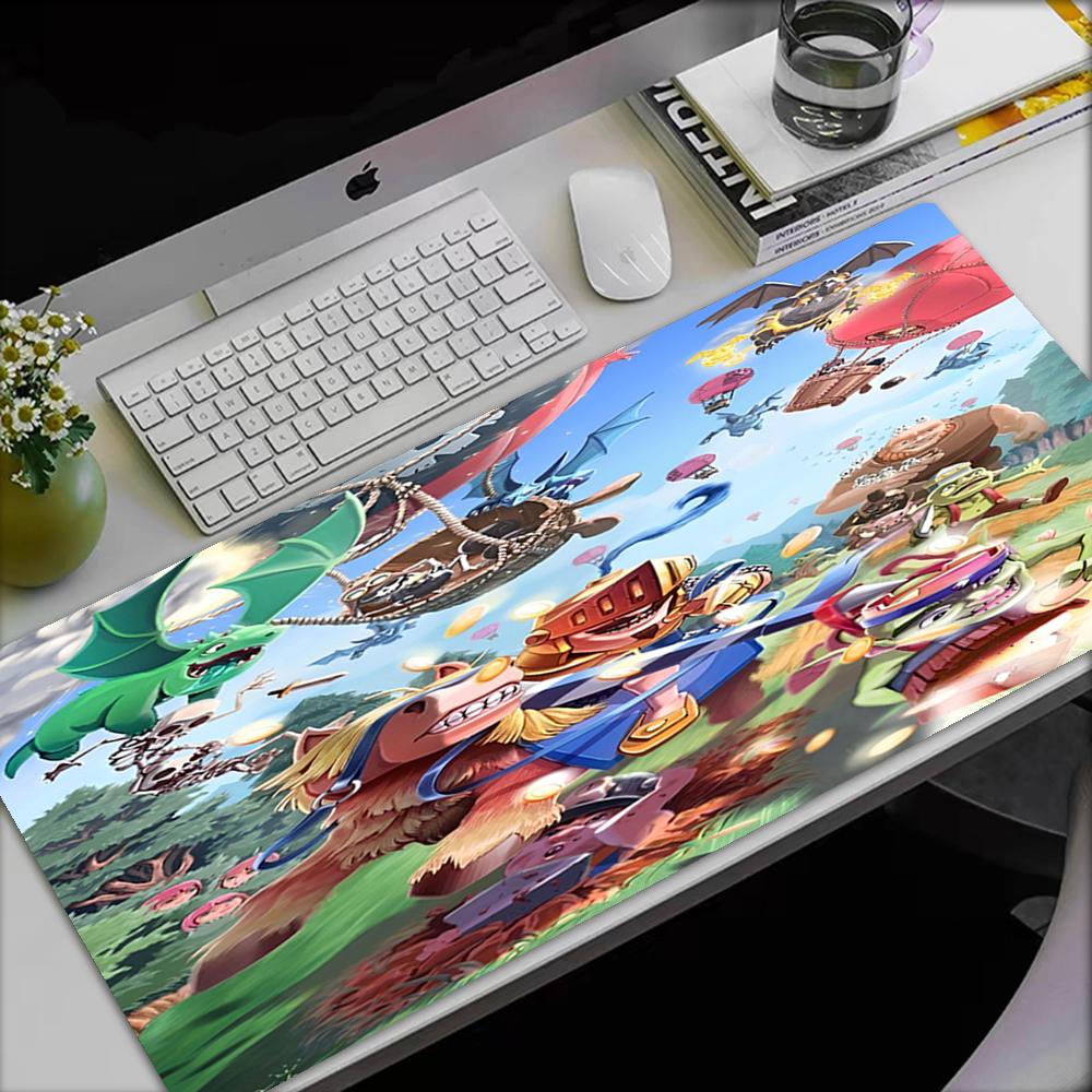 Коврик для мыши в стиле Clash Royale, Нескользящая резиновая основа, Многофункциональный элемент декора для офиса и дома, Идеально подходит для персонализации рабочего места.