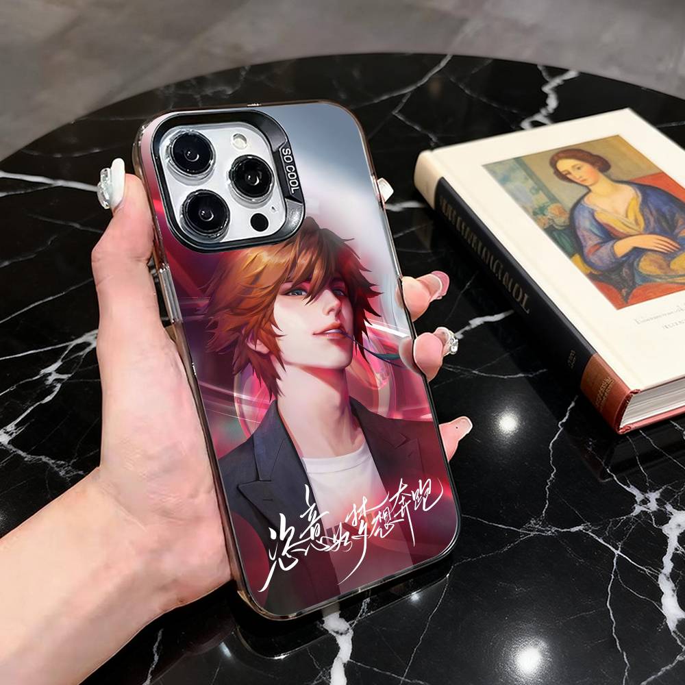 Чехол для телефона H-Honor of K-Kings Li Bai-es Для iPhone 17,16,15,14,13,12,11 Plus,Pro Max,XS, Цветной Серебристый Черный Чехол