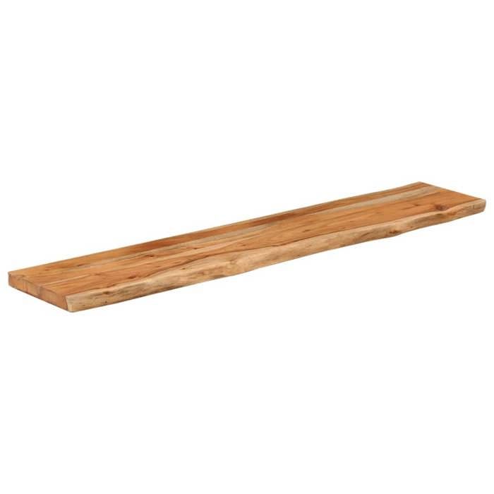 VidaXL Wall Shelf, Floating Shelf, Wall Decoration for Office Living Room, Rectangular Solid Acacia Edge 370228