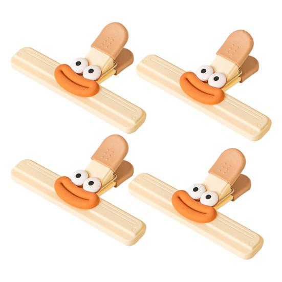 Клипса для запечатывания продуктов Милые герметичные зажимы для пакетов Зажим для пакетов влагостойкий Запайщики Креативный длинный хвост