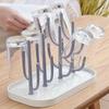 1pc Baby Bottle Drying Rack Tree-shaped Dust-proof Milk Bottle Holder Plastic Cup Drying Dispenser Nipple Storage Rack