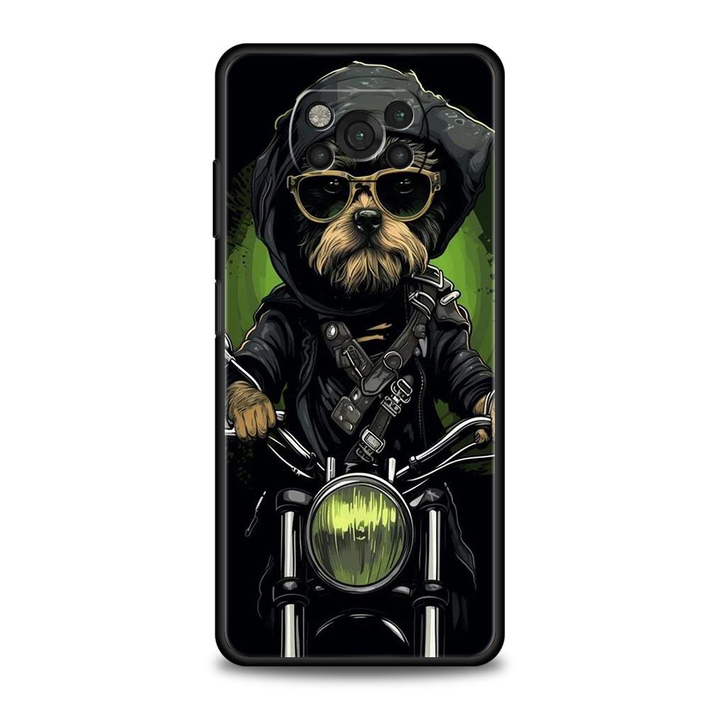 Motorcycle Phone Case for Xiaomi Poco F7 F6 F5 F4 F3 X6 X5 X4 X3 NFC F7 Ultra M4 C51 C55 GT 5G Soft TPU Cover Fundas Capas Coque