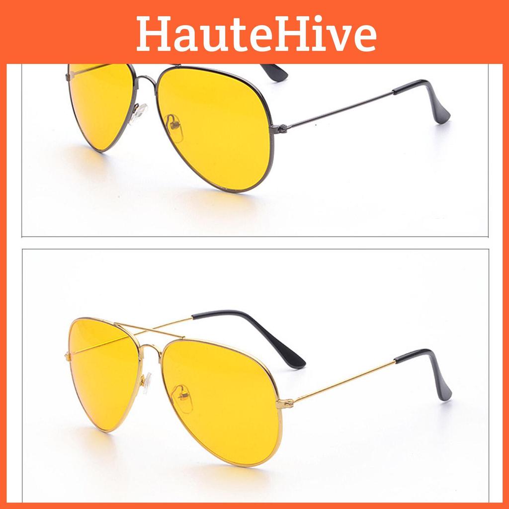 Vue De Nuit Nv Очки Как Видно По Телевизору Nightview Aviator 100% Uva Uvb Очки с Желтыми Линзами для Ночного Вождения