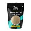 True Elements Raw White Sesame Seeds 150gm - 100% Clean and Natural White Til | Safed Til Seeds for Eating | Raw Seeds | Versatile Ingridient