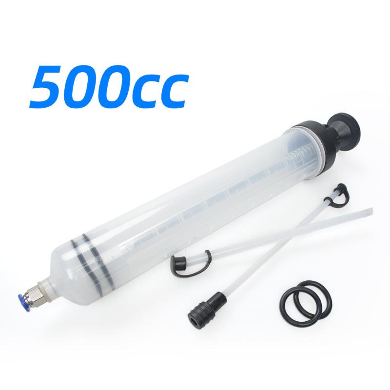 1 Set Auto Oil Change Syringe Car Brake Fluid Extractor With Hose Dual Purpose Oil Change Tool 200/500cc Automotive Supplies