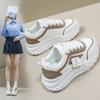 Обувь для папы, женская весенняя новая модная студенческая обувь в корейском стиле, кроссовки для отдыха на толстой подошве Zy0019